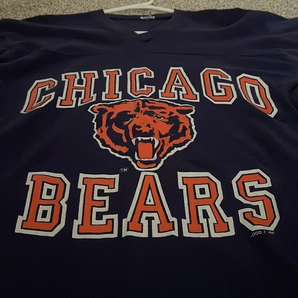 Vintage Over Sized Chicago Bears T-Shirt - Picture 3 of 4